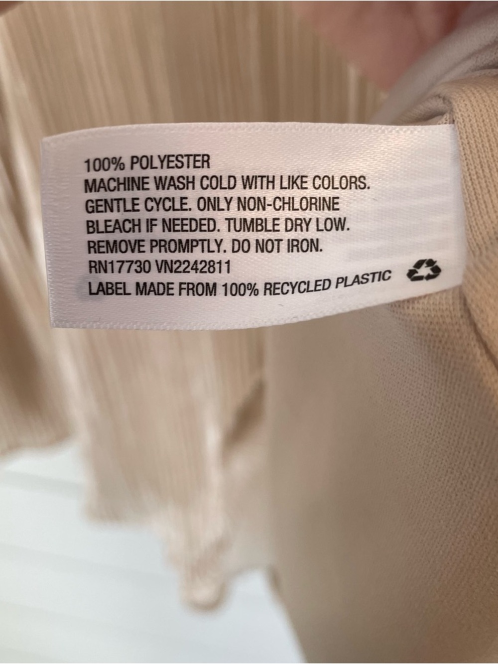 a new day Shimmery Taupe Pleated shell sleeveless tank - Picture 8 of 8